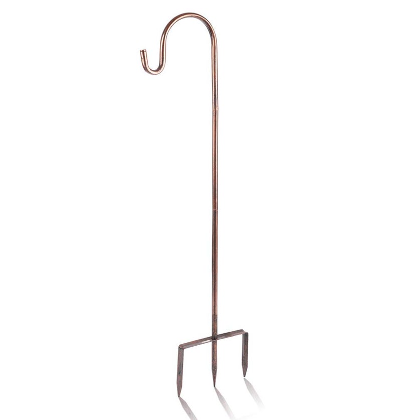 EXCMARK Shepherd Hook 32 inch 1/2 inch Thick Use at Weddings, Hanging Solar Lights, Lanterns, Bird Feeders, Metal Hanger Hook (Bronze,32inch) U.S. Patent. - Image 1